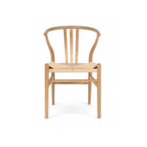 Nikoline spisebordsstol - Massiv eg naturolie - Lys flet - Stærk pris